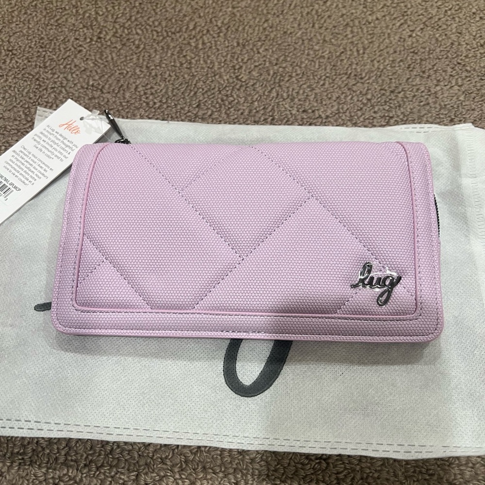 LUG Surrey Matte Luxe VL RFID Wallet - Sugarplum IcePop NWT